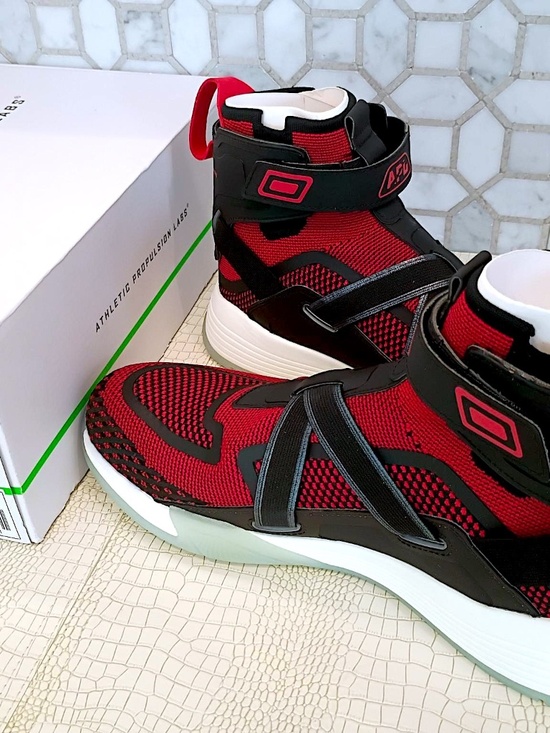 New Rare APL Super Future Mens 10.5 Basketball Shoes Red Black White main image 6